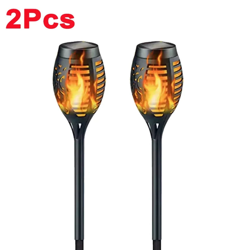 Esjay Lighting | 1/2/4/6/8/10Pcs Solar Flame Torch Lights Flickering Light, Waterproof