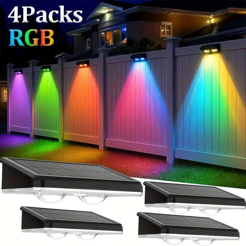Esjay Lighting | Solar Fence Lights - 4/2 Packs