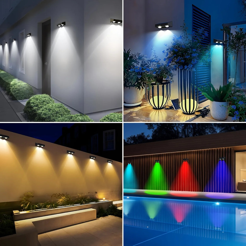 Esjay Lighting | Solar Fence Lights - 4/2 Packs